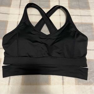 Calvin Klein Performance Sports Bra with Mesh Straps and Cut-outs Size Large